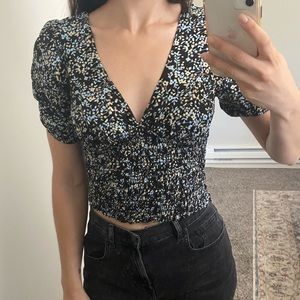 Free People cropped blouse